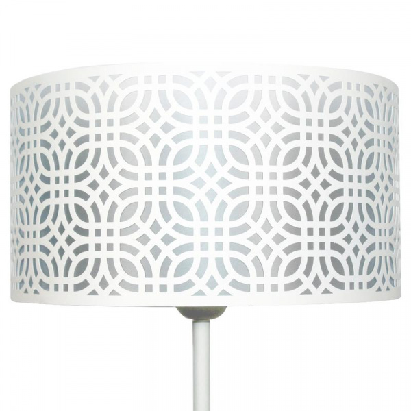 Светильник "Амина" ННБ 63-60-021 шнур бел. (ИМ) напольный (торшер) бел. муар Элетех 1005405253